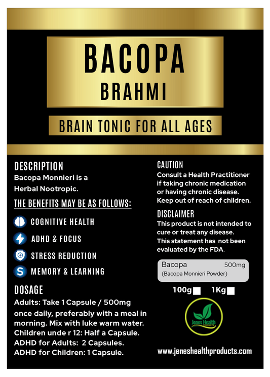 Bacopa (Brahmi) Powder 100g